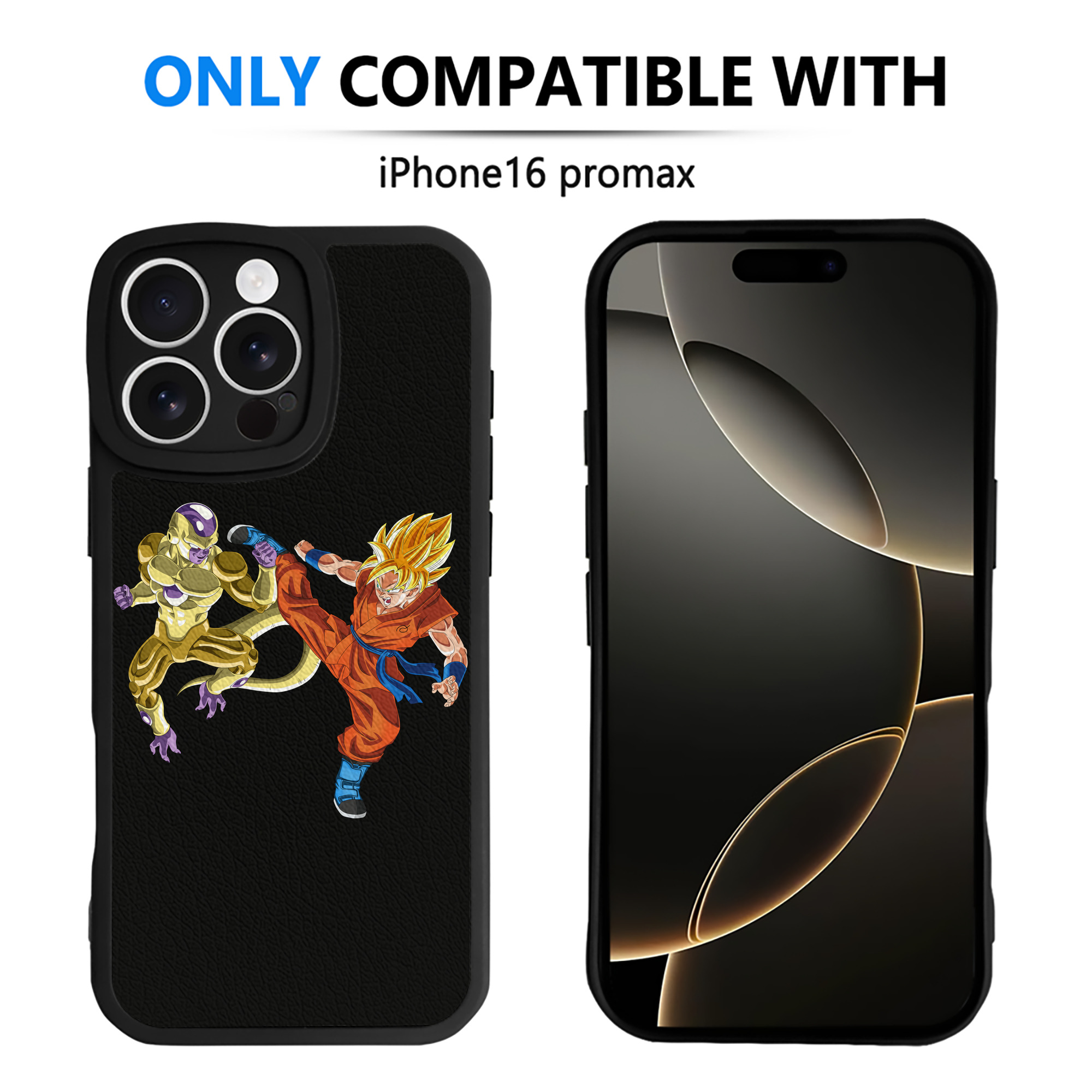 （画像用） ドラゴンボール DRAGON BALL 【iPhone 16シリーズ対応】シリコンスマホケース（レザー調） 材質：シリコン